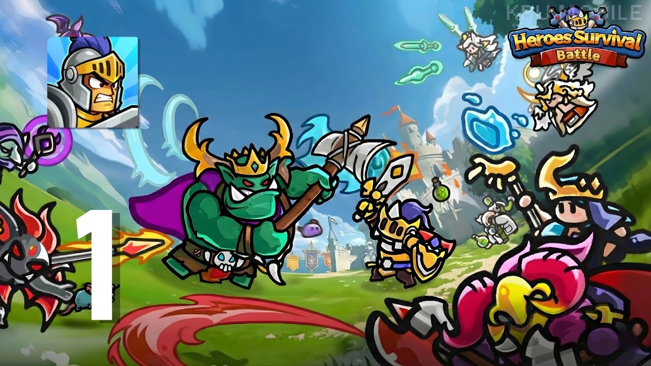 Heroes Survival Battle - Gameplay Walkthrough Part 1 - Chapter 1 (Android, IOS)