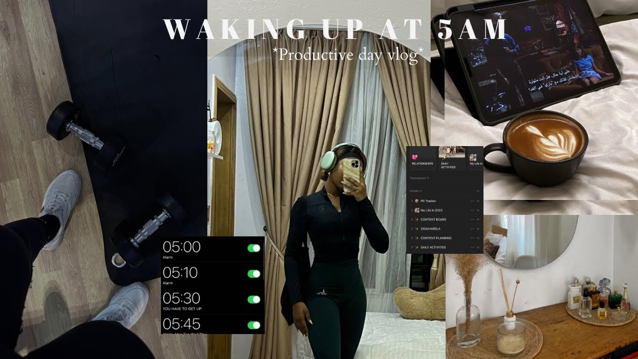 WAKING UP BY 5AM| morning routine| productive day vlog| Friendsgiving| 3 events in one day!!!
