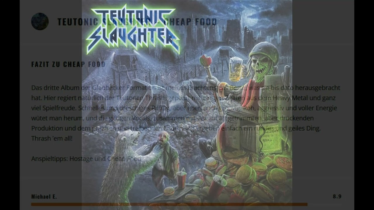 Review: Teutonic Slaughter - Cheap Food