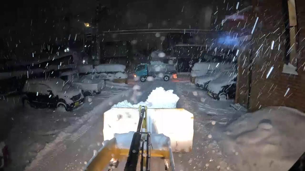 2026/1/22 早朝除排雪　作業中は無言