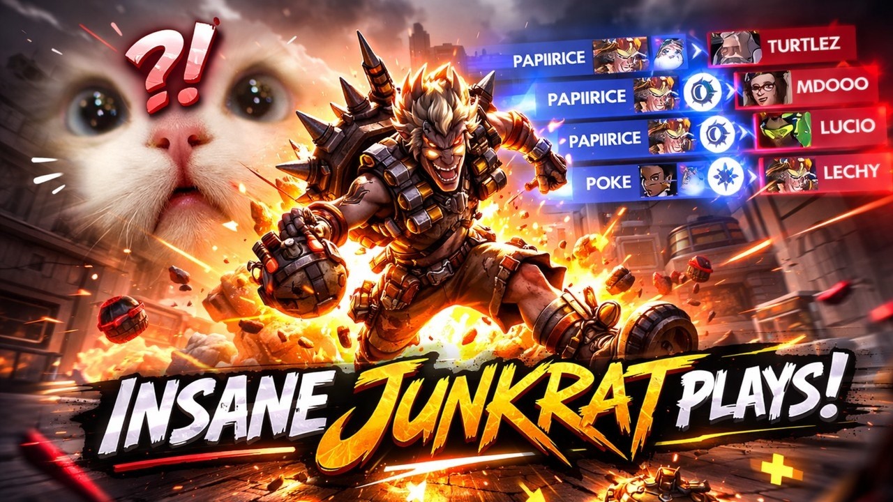 Junkrat: Low Skill Floor, High Skill Ceiling. || Papii Rice Junkrat Compilation #1 ||