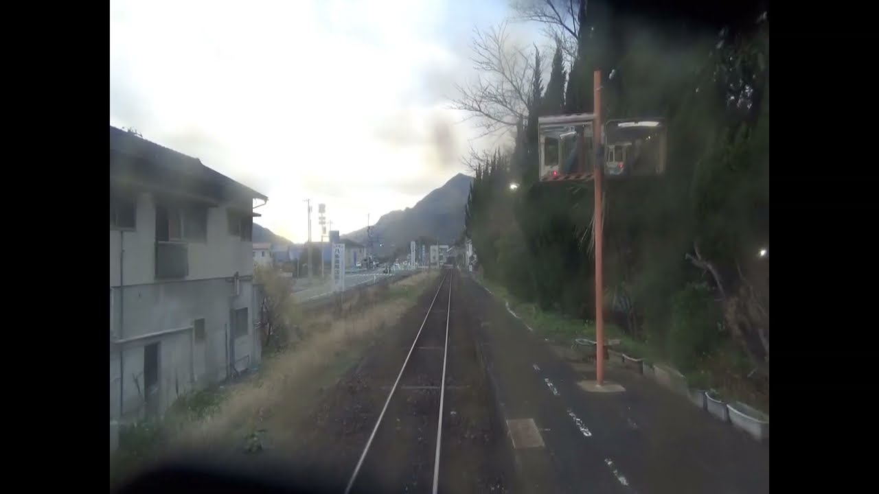 yosan line 16 01 2023 from Iyo-Nagahama to Iyo Osu