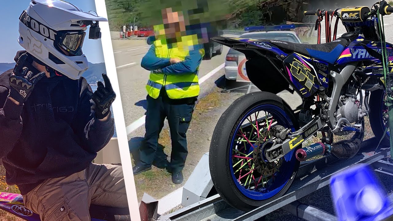 LA SORTIE EN YAMAHA DT 100cc 2FAST TOURNE MAL... (Police espagnole m'arr&ecirc;te encore) ⚠️