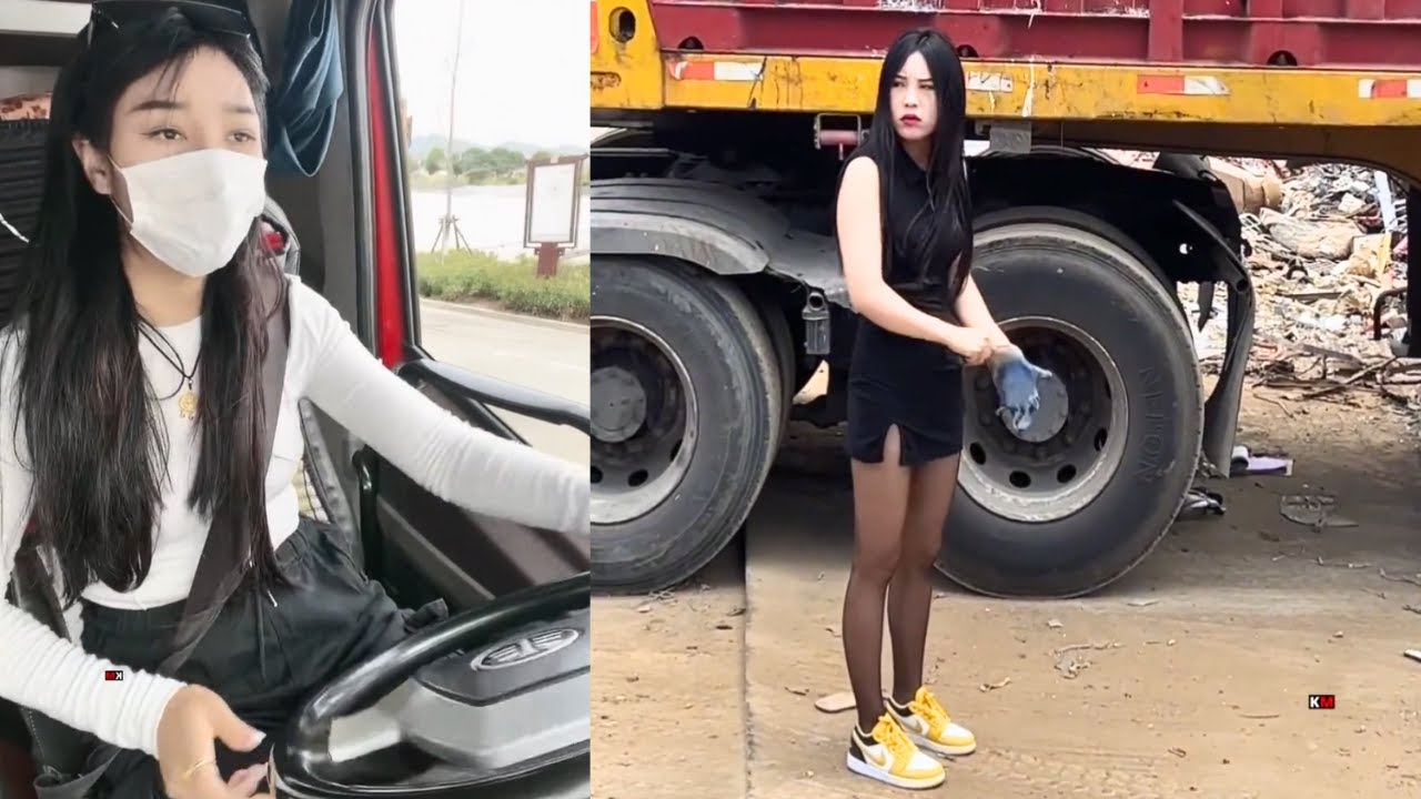 Female Truck Driver Taotao Life as a Scrap Waste Collector