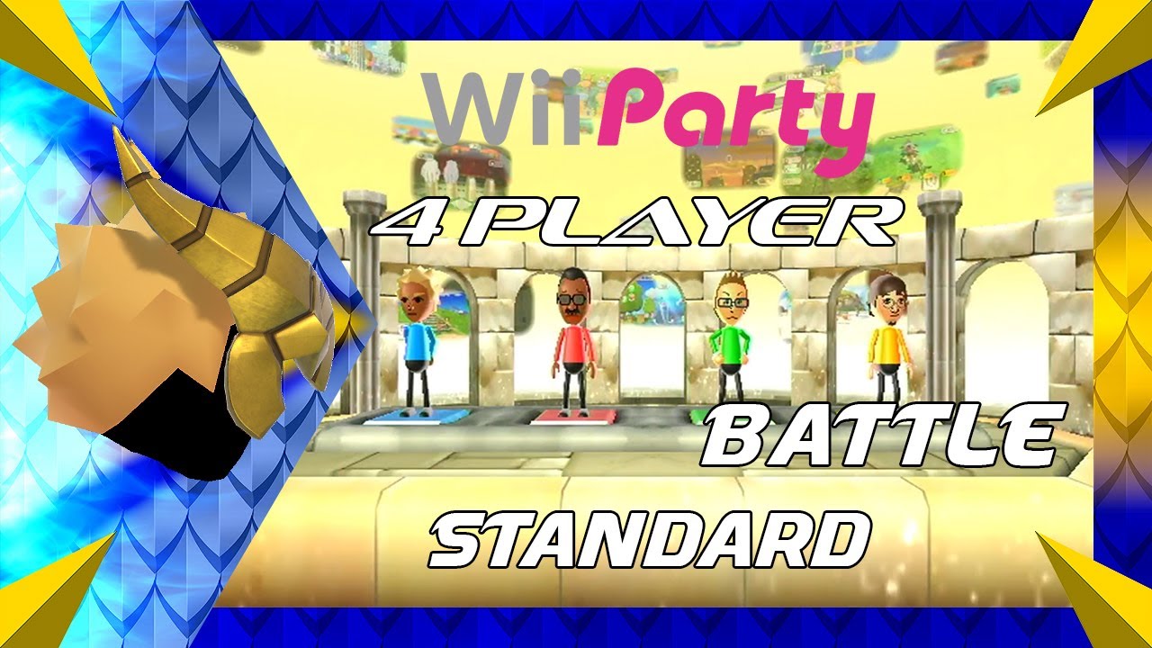 Wii Party - Battle 4-Player (Standard) Guest gold vs Hiroshi vs Nick vs Luca