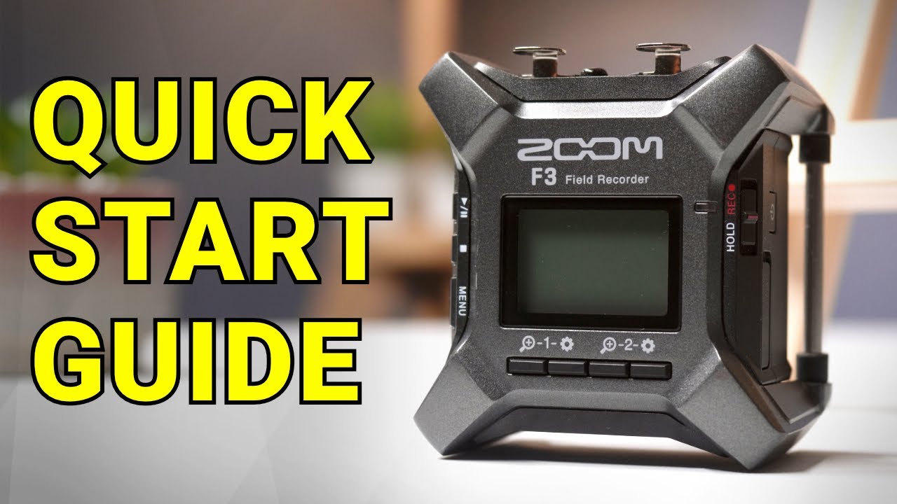 Zoom F3 Quick Start Guide