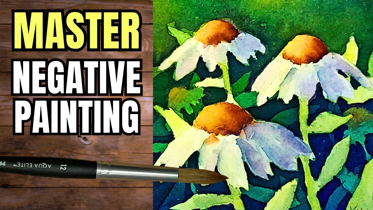 The Secret to White Flowers: Watercolor Negative Painting