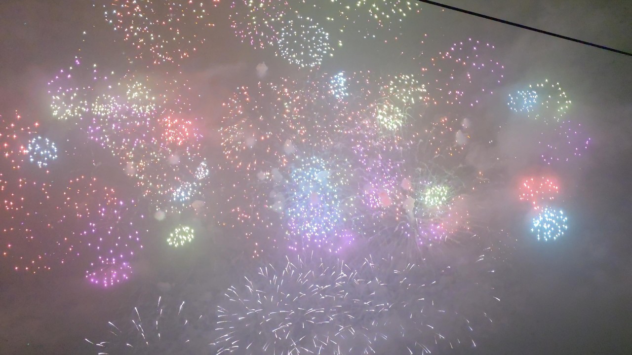 第2次高空煙火 台南鹿耳門  遠距離拍攝 4K