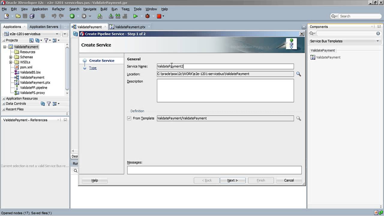 Pipeline Templates with Oracle Service Bus