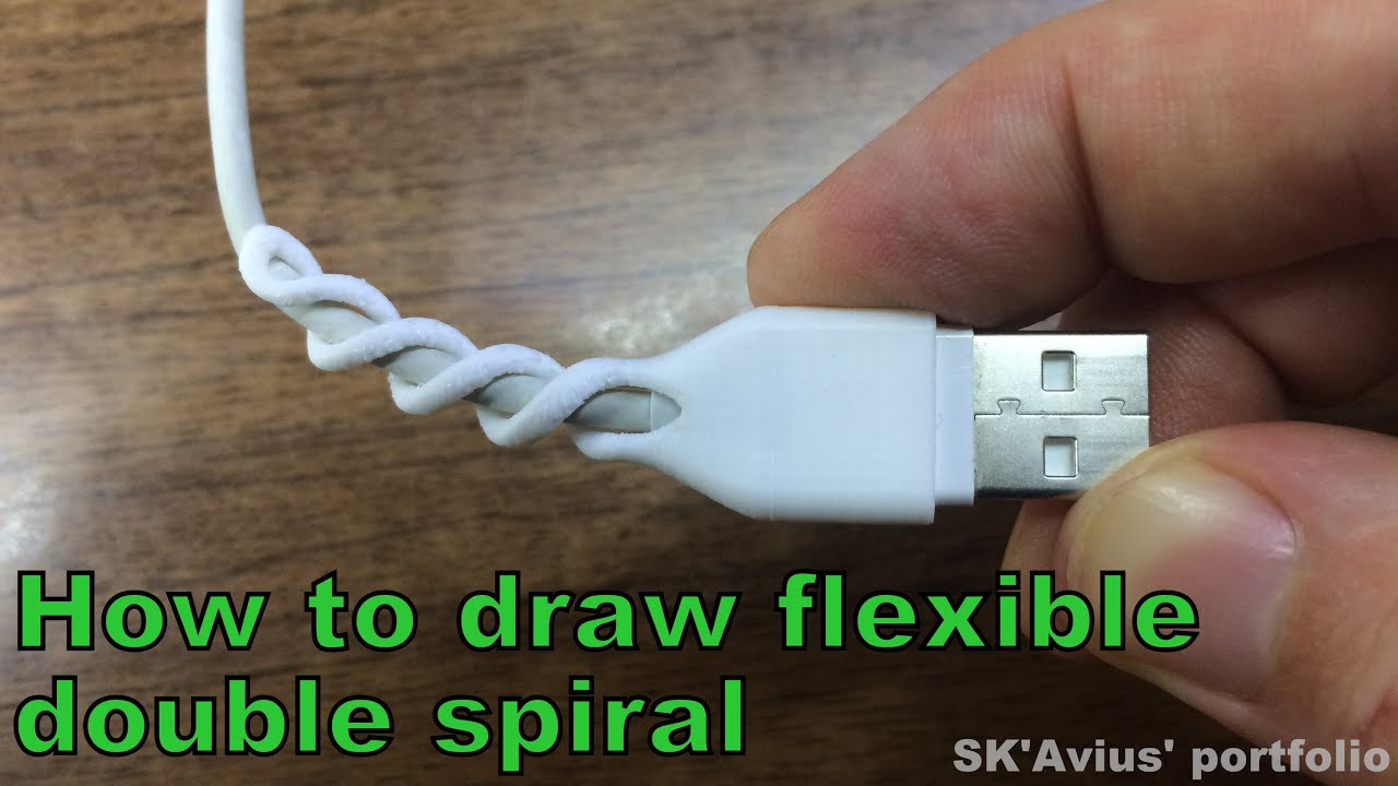 SolidWorks tutorial - How to draw Apple cable protectors (FREE download)