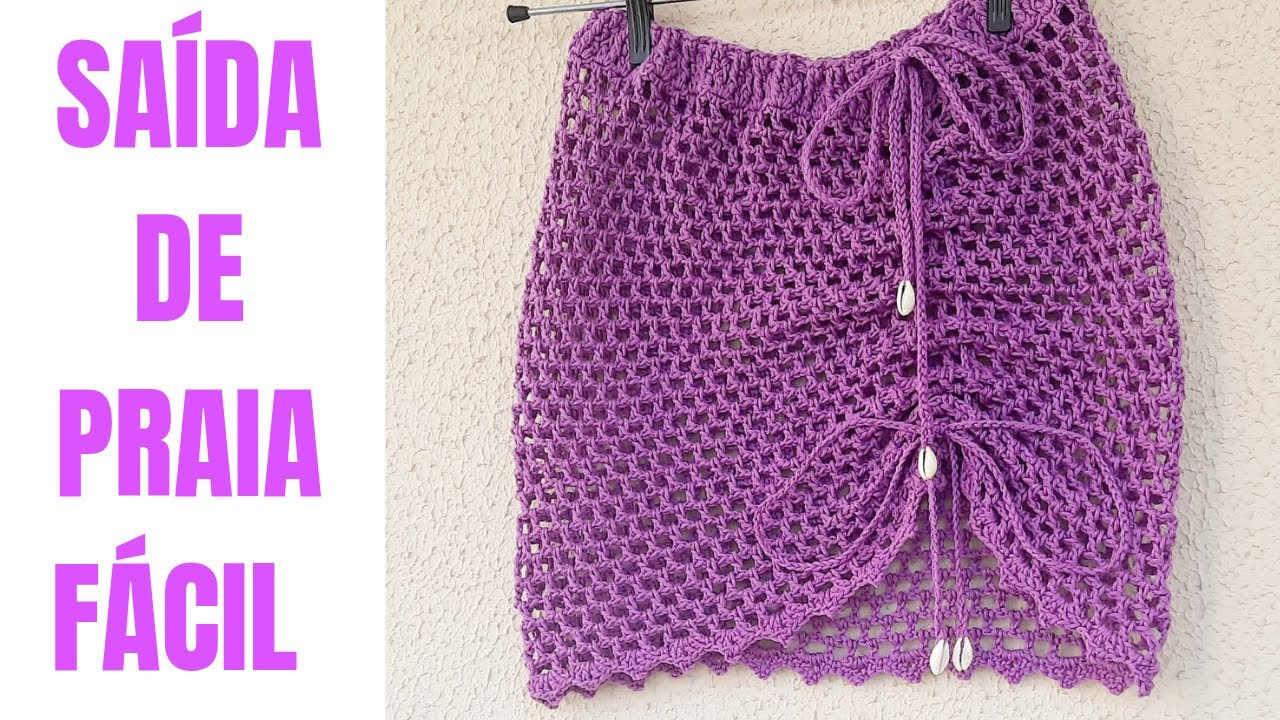 SAÍDA DE PRAIA EM CROCHÊ SUPER FÁCIL