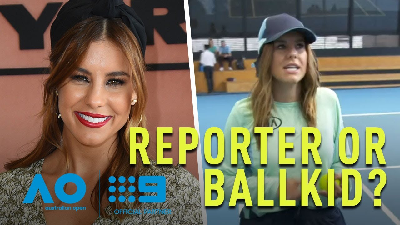 Reporter tries to be an Australian Open ballkid for a day | Wide World of Sports