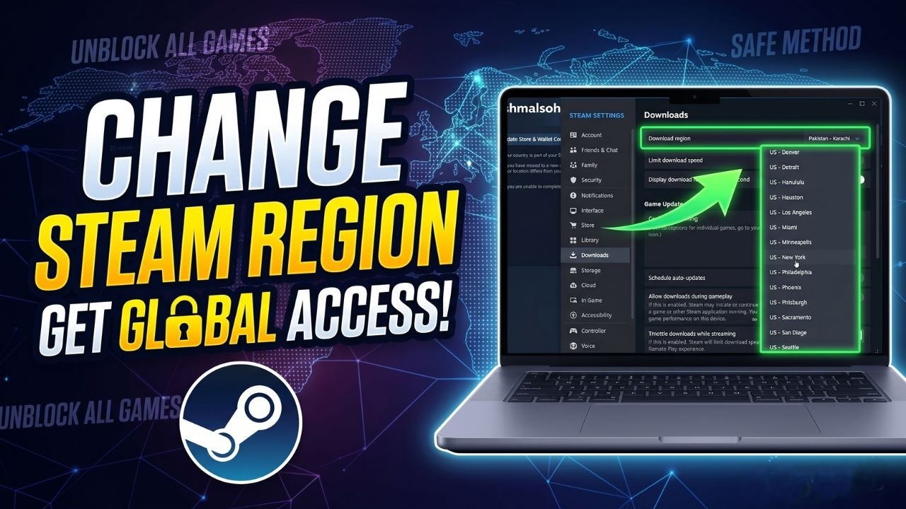 Как сменить регион в Steam &mdash; Магазин/Кошелек/Страна!