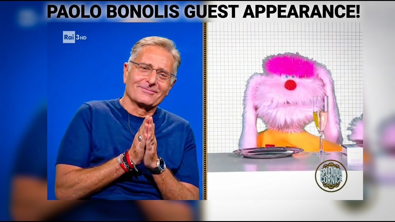 Paolo Bonolis e Uan ospiti a Splendida Cornice