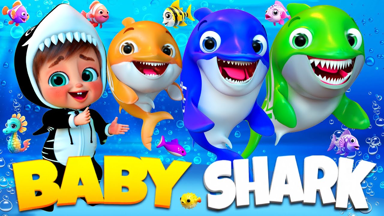 Doo Doo Baby Shark Spin - Nursery Rhymes & Kids Songs    #nurseryrhymes #shortvideo