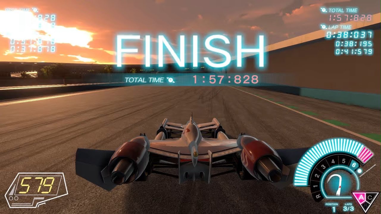 【新世紀GPXサイバーフォーミュラSIN VIER】バルセロナ2023 Best Time 1:57:828【ν-asurada AT】
