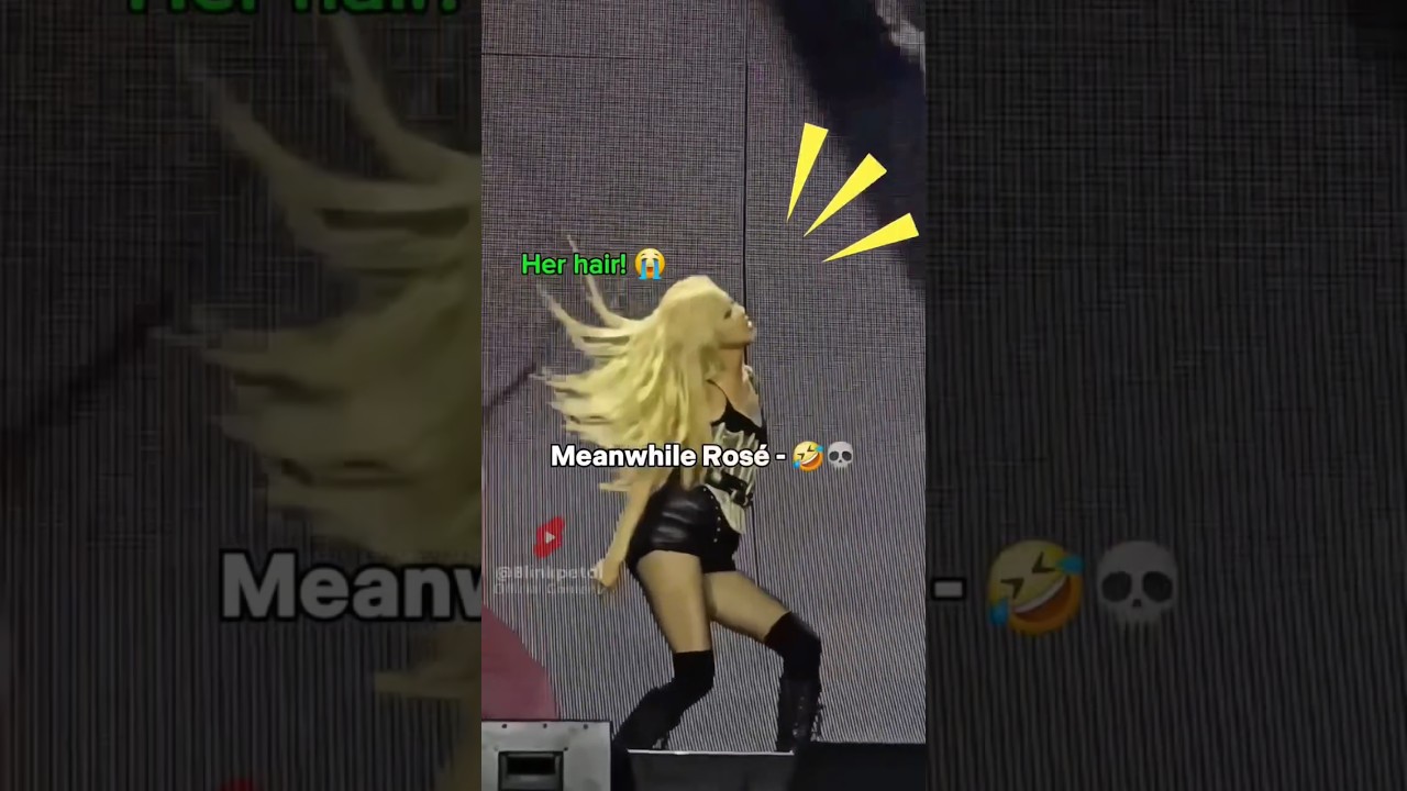 Hair flip queen for a reason 👑🗿 #blackpink #ros&eacute; #shorts #jump