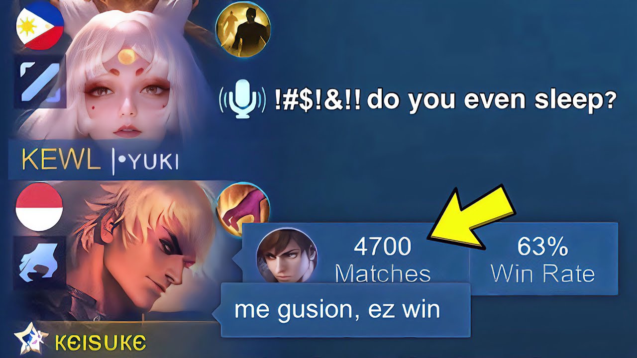 I SHOW MY 4,700 MATCHES GUSION IN RANK AND THIS HAPPENED!! ( their reactions💀)