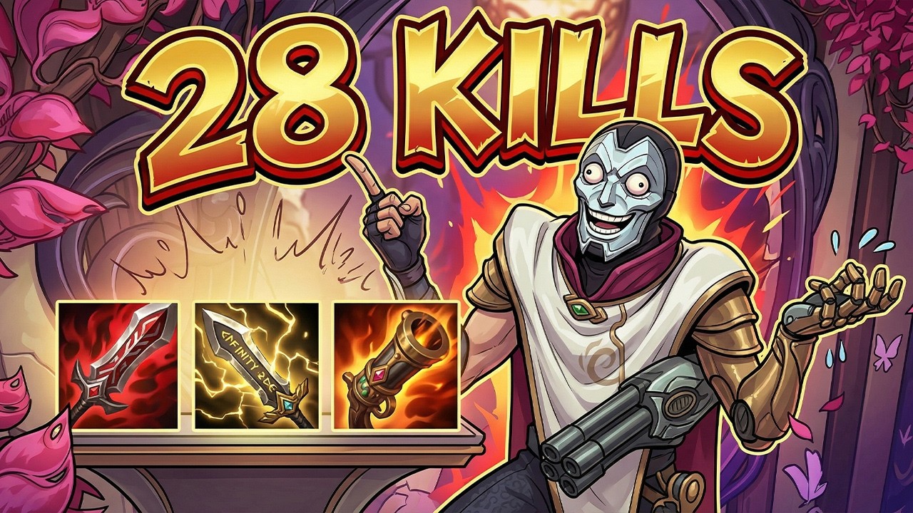 28 Kills Jhin Bot Guide !! LOL Jhin ADC Guide Build Best Build Skin Combo 2026 S16 LOL Gameplay