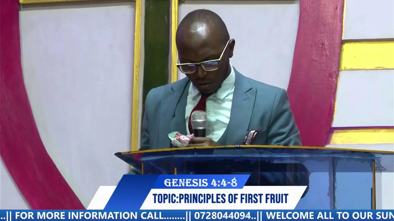 THEME: THE PRINCIPLE OF OF THE FIRST FRUIT