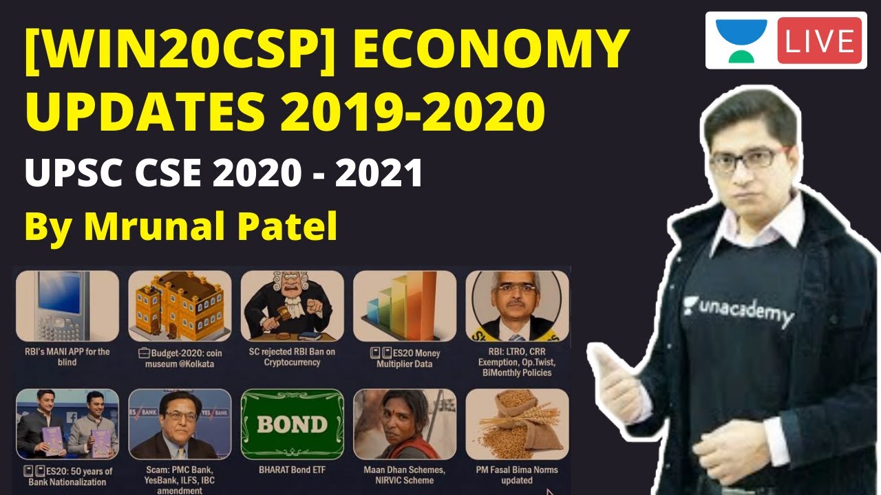 Mrunal&rsquo;s [Win20CSP] Economy Updates 2019-2020 | UPSC CSE/IAS 2020-2021 | by Mrunal Patel