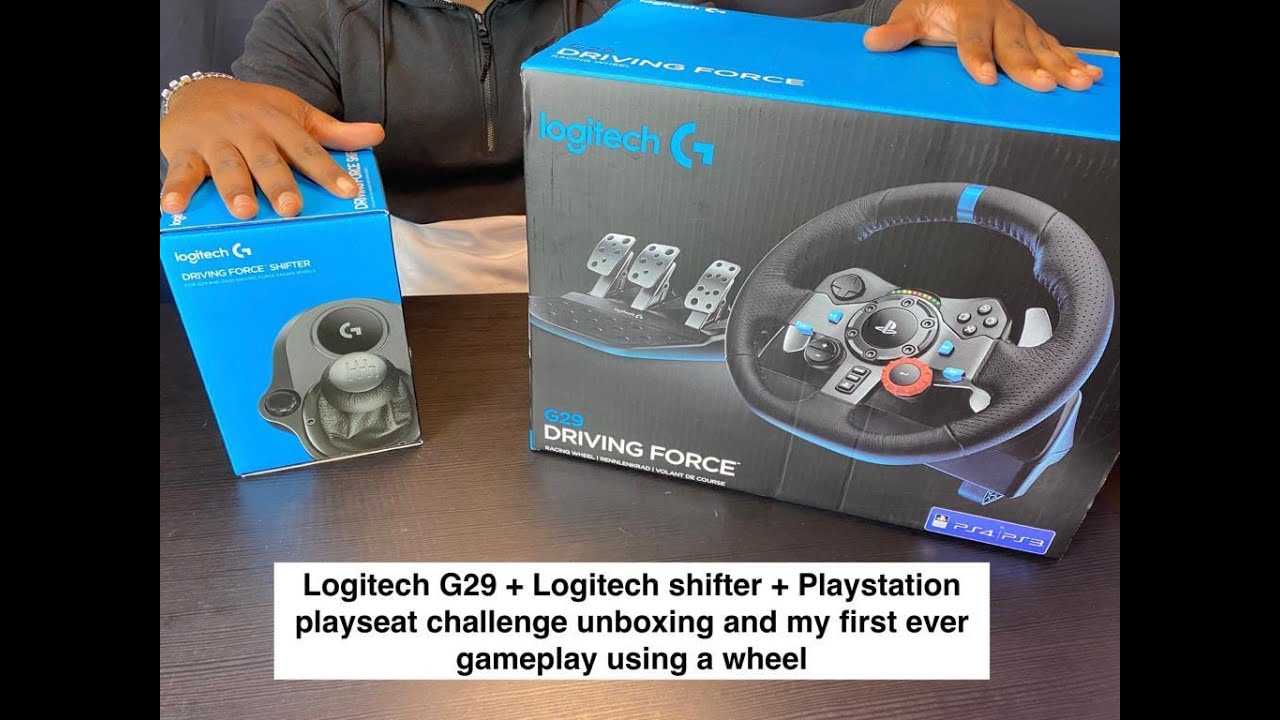 Logitech G29 2021 + shifter + Playseat Challenge unboxing and first ever gameplay using a wheel