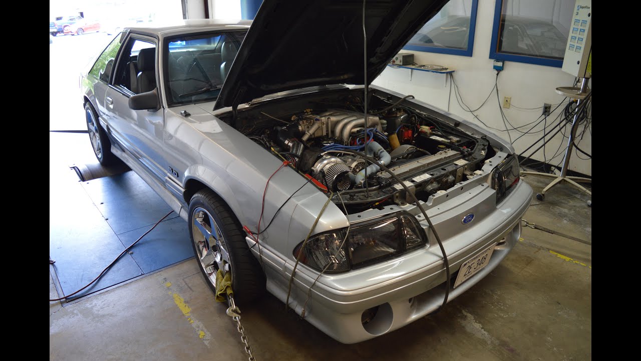 Turbo Fox Body Mustang GT Dyno Pulls @ Jannetty Racing Enterprises