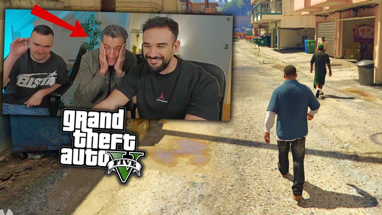 ILLOJUAN y XOKAS enseñan GTA V a Luis Zahera por primera vez (y alucina)