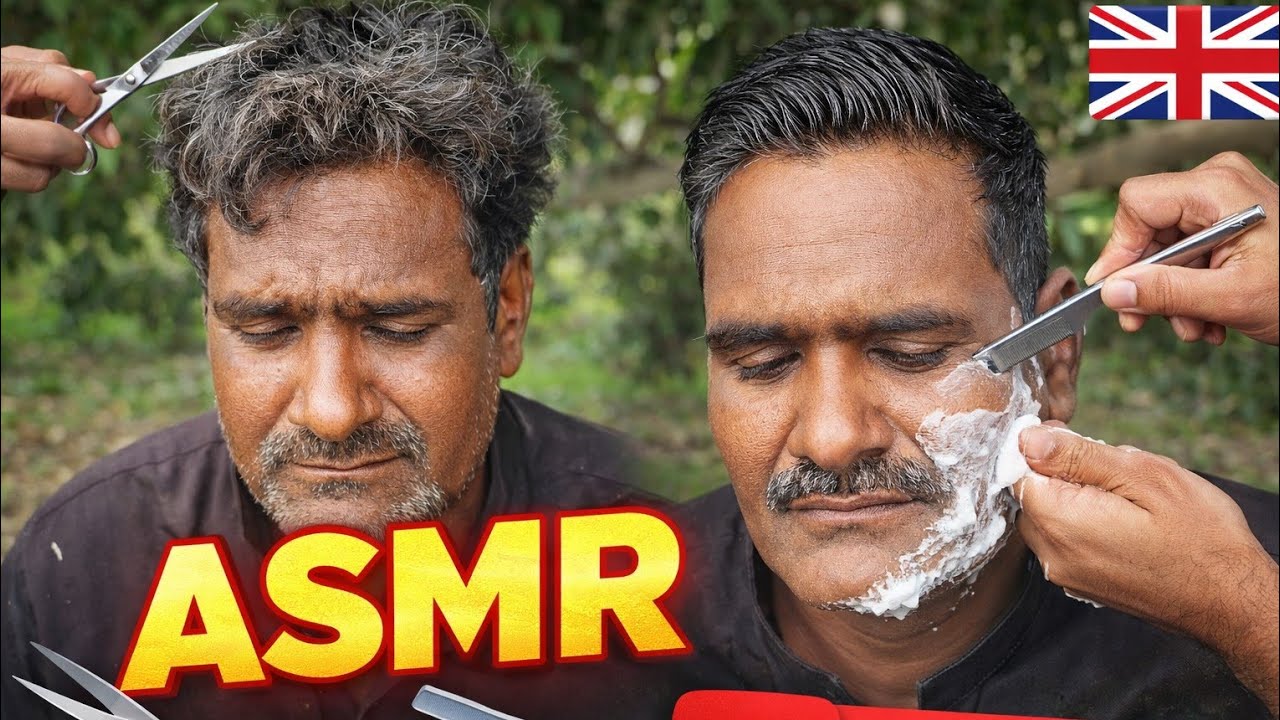 ASMR Fast Shaving – Relaxing Barber Experience for 50-Year-Old Man 💈