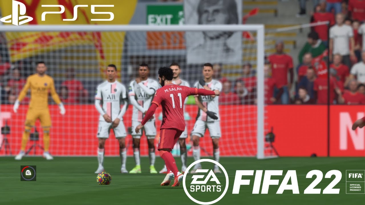 FIFA 22  MO SALAH CURVED FREEKICK |  CONTROL SHOWN - PS5