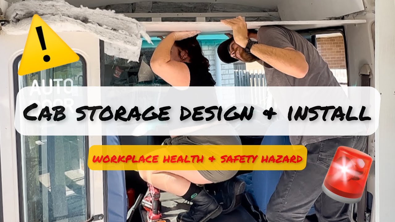 Overhead Cab Storage | DIY MITSUBISHI ROSA BUS CONVERSION