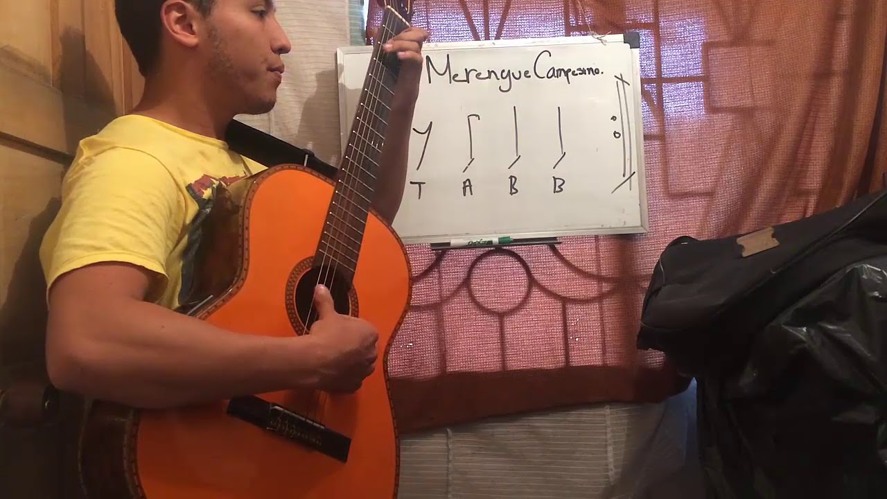 Cómo tocar el ritmo de merengue campesino en guitarra/Ritmo de merengue en guitarra