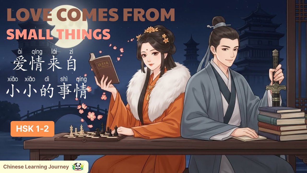 [HSK 1-2] 爱情来自小小的事情 - Love Comes From Small Things | Practice Listening To Chinese Podcast