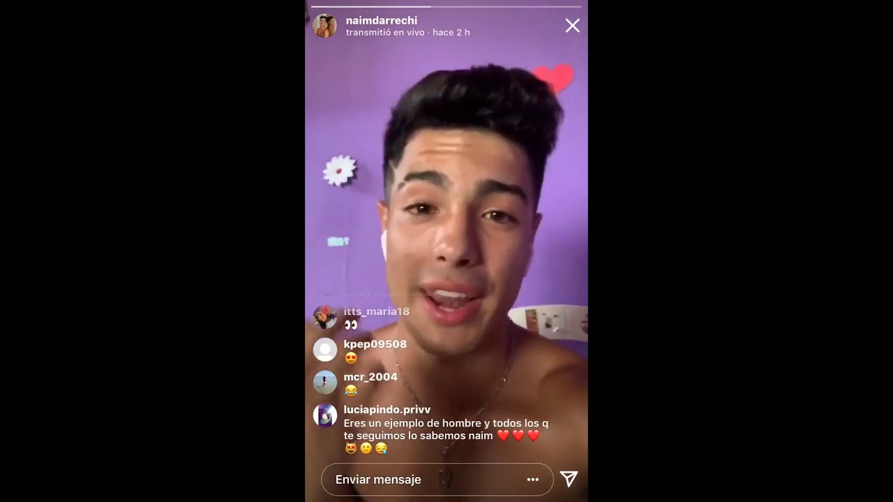 Directo de Naim Darrechi contando lo que pasó con Ángela