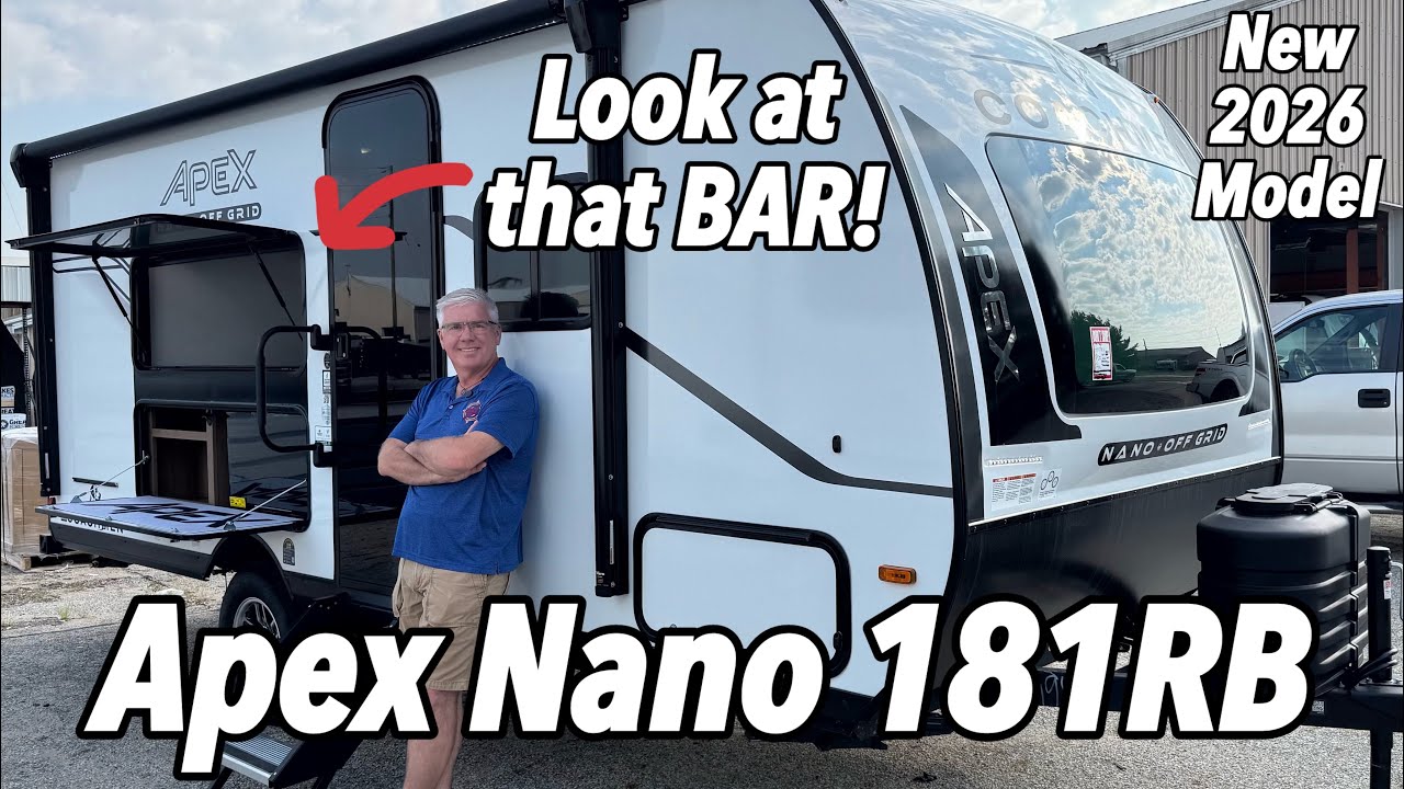 The 2026 Coachmen Apex Nano 181RB | Look at That Bar!