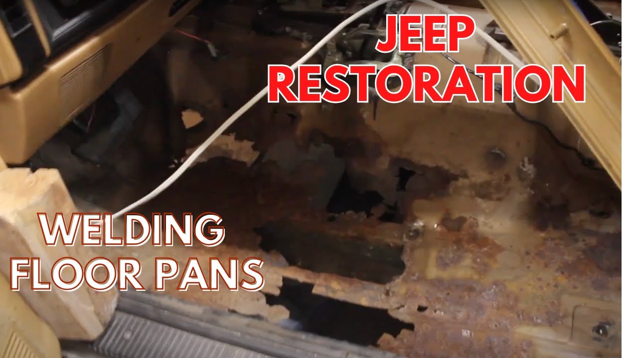 Восстановление Jeep после аварии на дороге — сварка днища Cherokee XJ