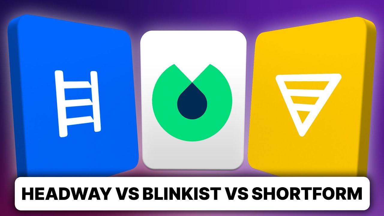 Headway vs Blinkist vs Shortform (2026) | Which One is actually Better?