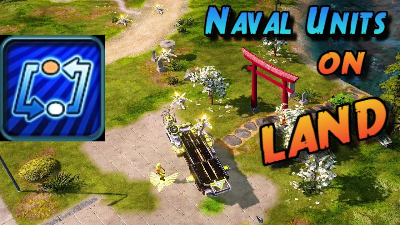 Chrono Swap Trick Naval Units on Land - Red Alert 3