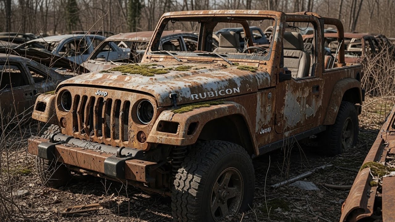 I Found an Abandoned Jeep Rubicon… FULL Restoration ASMR (No Talking)