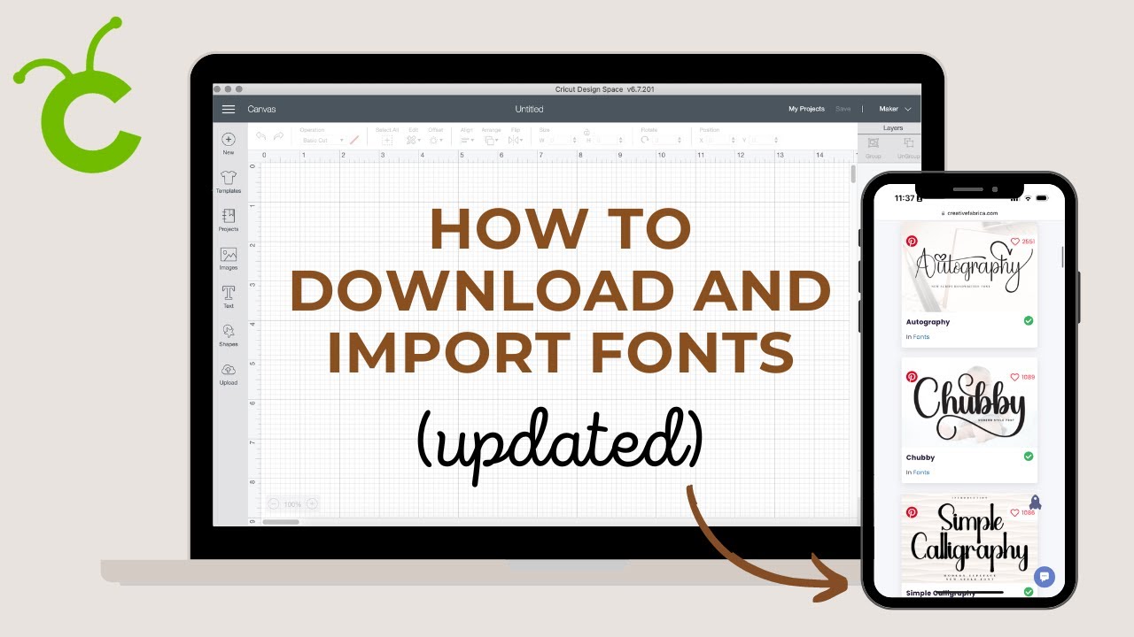 КАК СКАЧАТЬ ШРИФТЫ В CRICUT DESIGN SPACE [ОБНОВЛЕНО] | Загрузка и импорт шрифтов