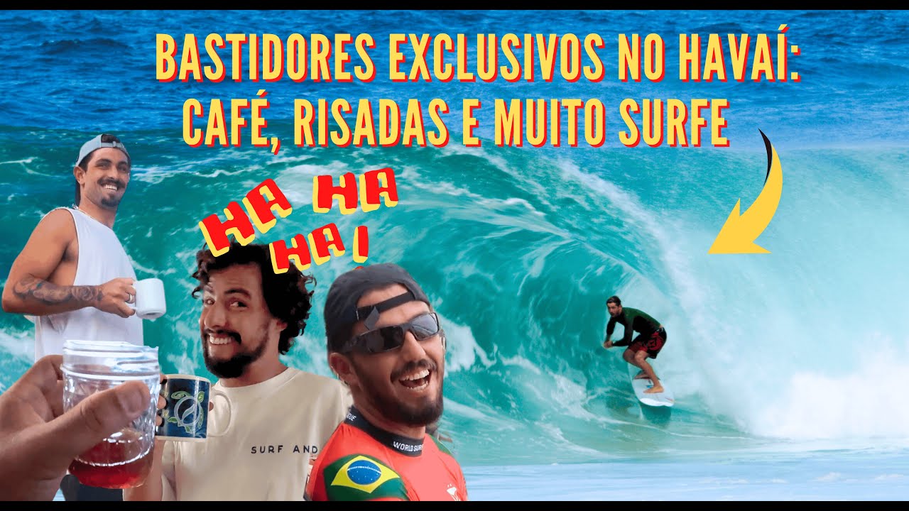 Bastidores do Surfe no Hawaii: Risadas, Café e Ação com os Melhores do Mundo!
