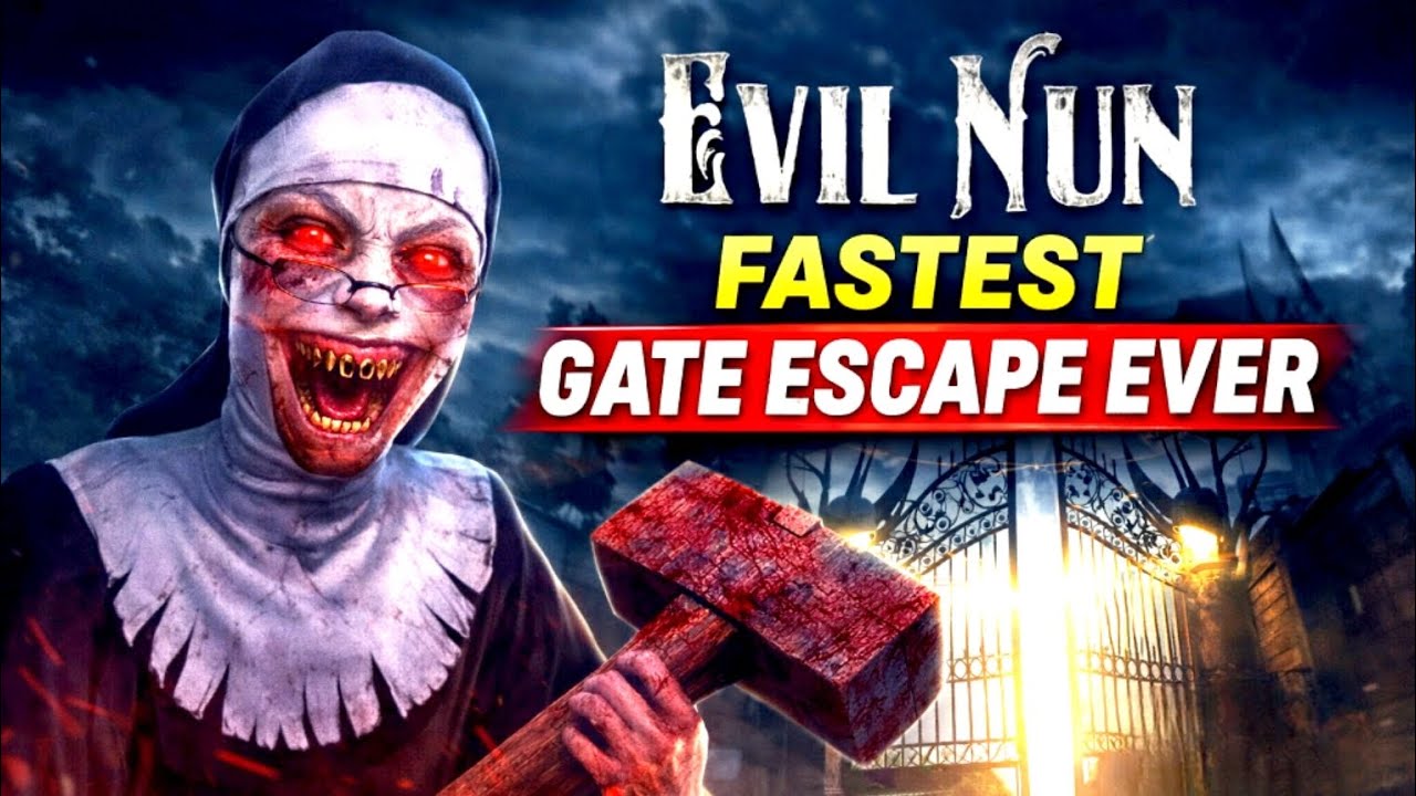 I DO EVIL NUN FASTEST ESCAPE EVER😎