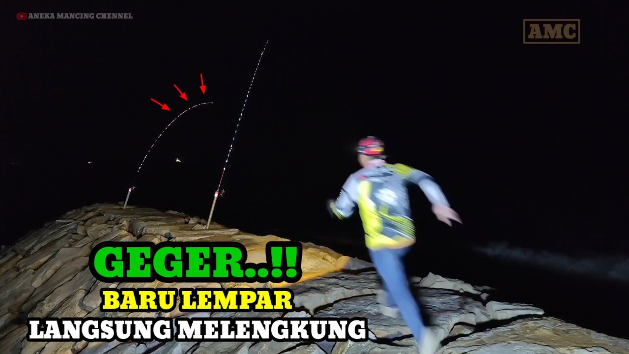 AMAZING..!!Mancing Ikan Besar Full Strike Sampai Sakit Pinggang