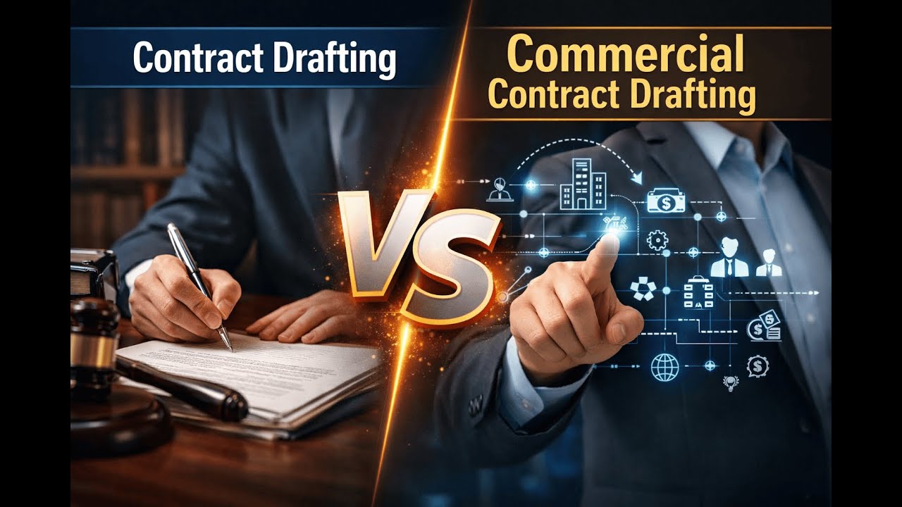 Contract drafting vs. Commercial contract drafting - What every lawyer needs to know!