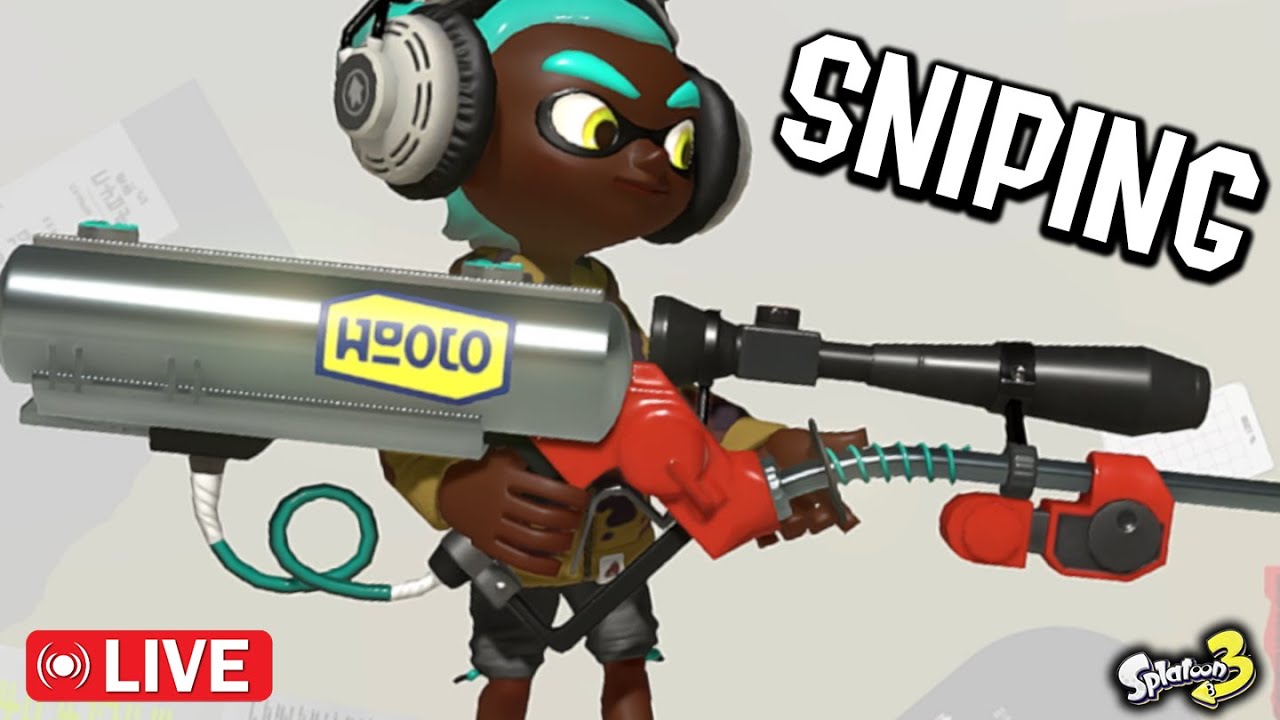 SPLATOON 3 SNIPING SUNDAYS (Custom E-Liter 4K Scope)