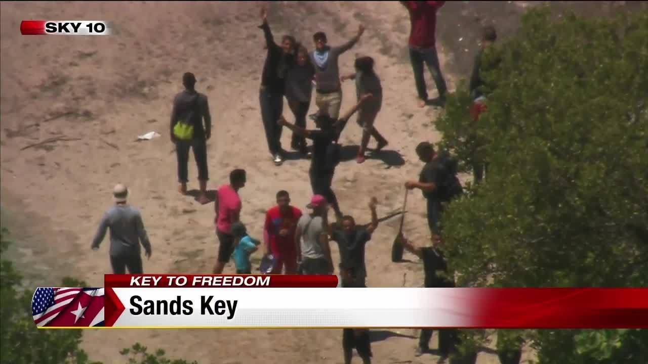 Migrants come ashore Elliott Key