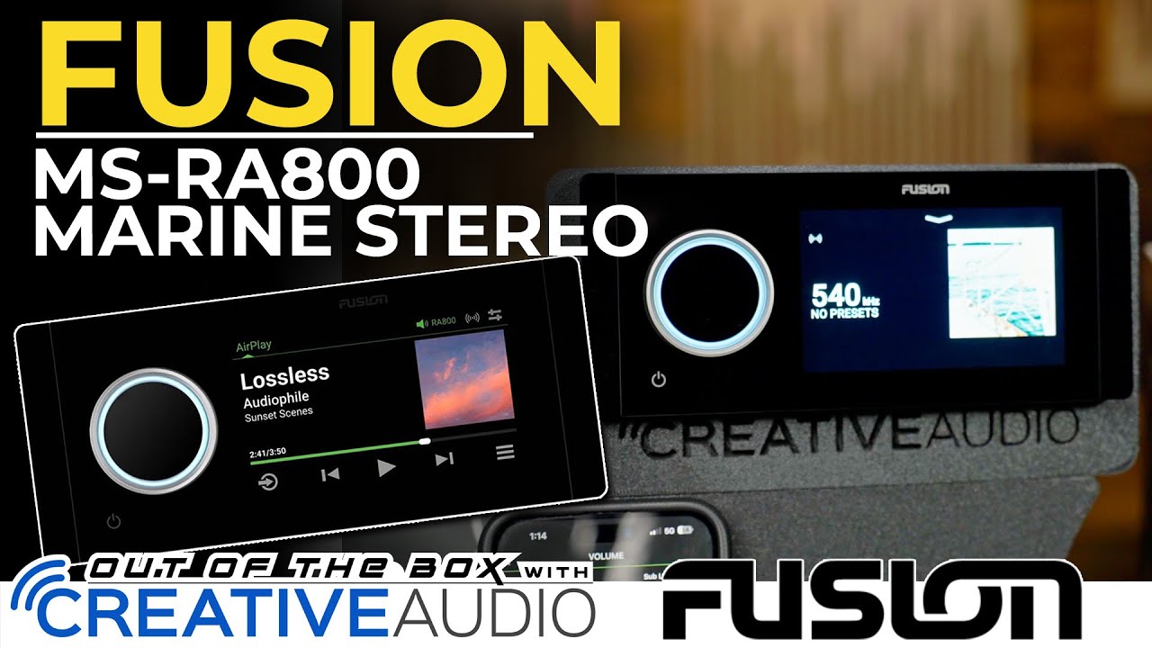 Garmin Fusion Apollo MS-RA800 Marine Stereo Unboxing & Overview | Out of the Box