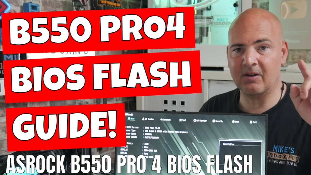 Руководство по обновлению BIOS Flash для ASRock B550 Pro 4 USB 3200G 5600 5700X3D