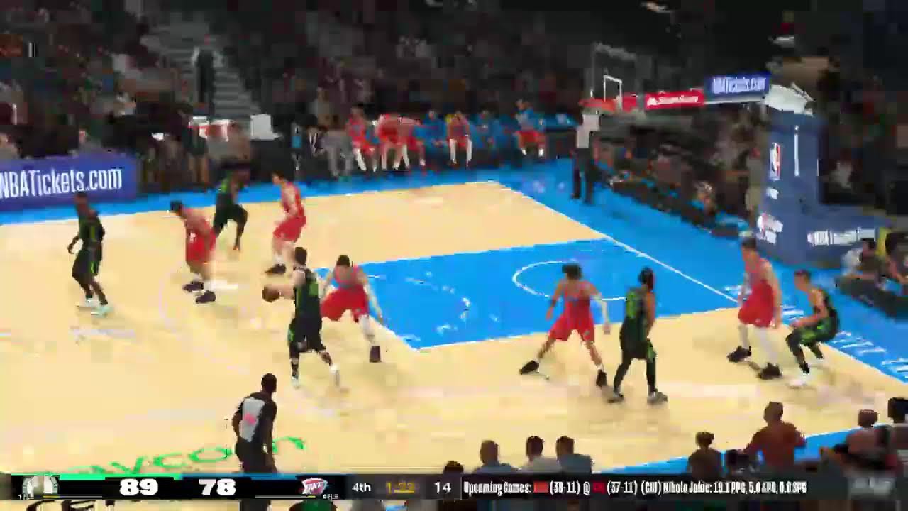 BOS Celtics vs OKC Thunder /#JBLS10 #NBA2K Gm87