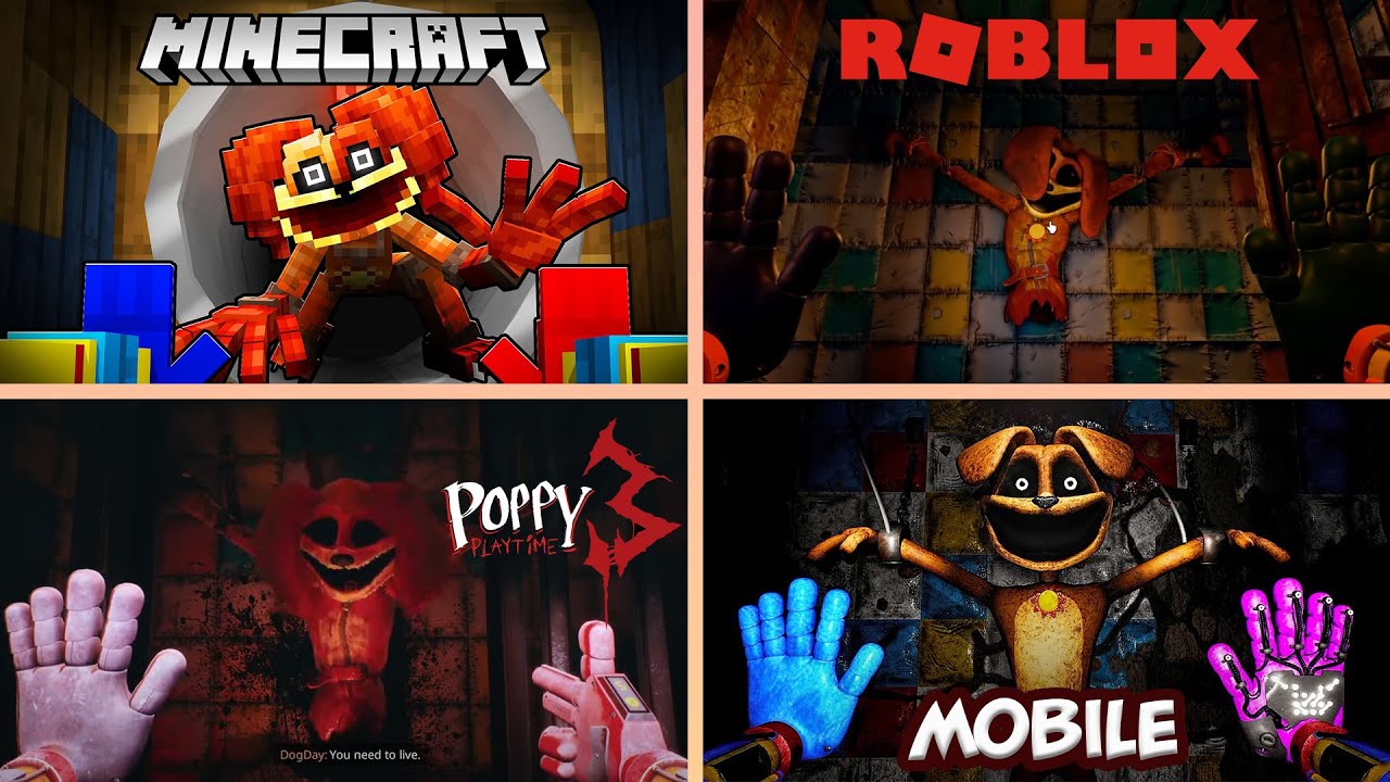 Evolution of DogDay in All Games! (Minecraft - Roblox - Poppy Playtime - Mobile) #dogday